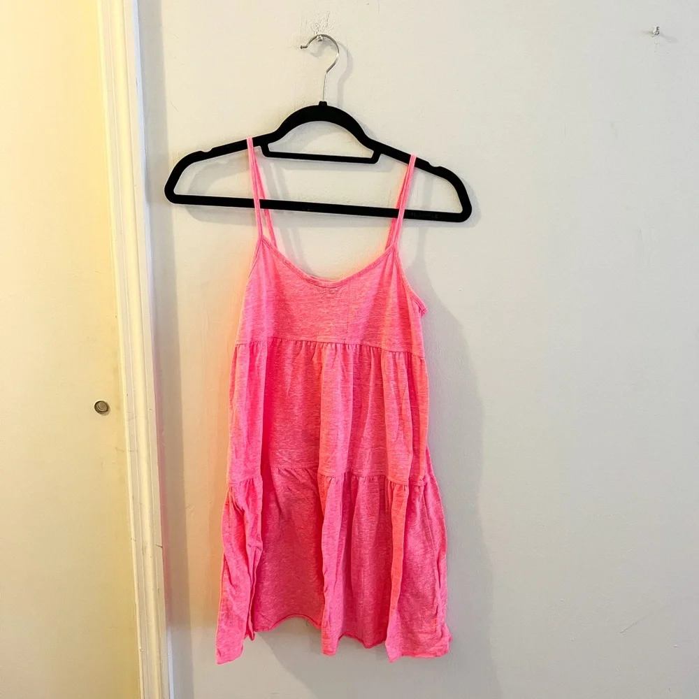 Topshop coverup dress, pink, size 2 - Picture 1 of 6